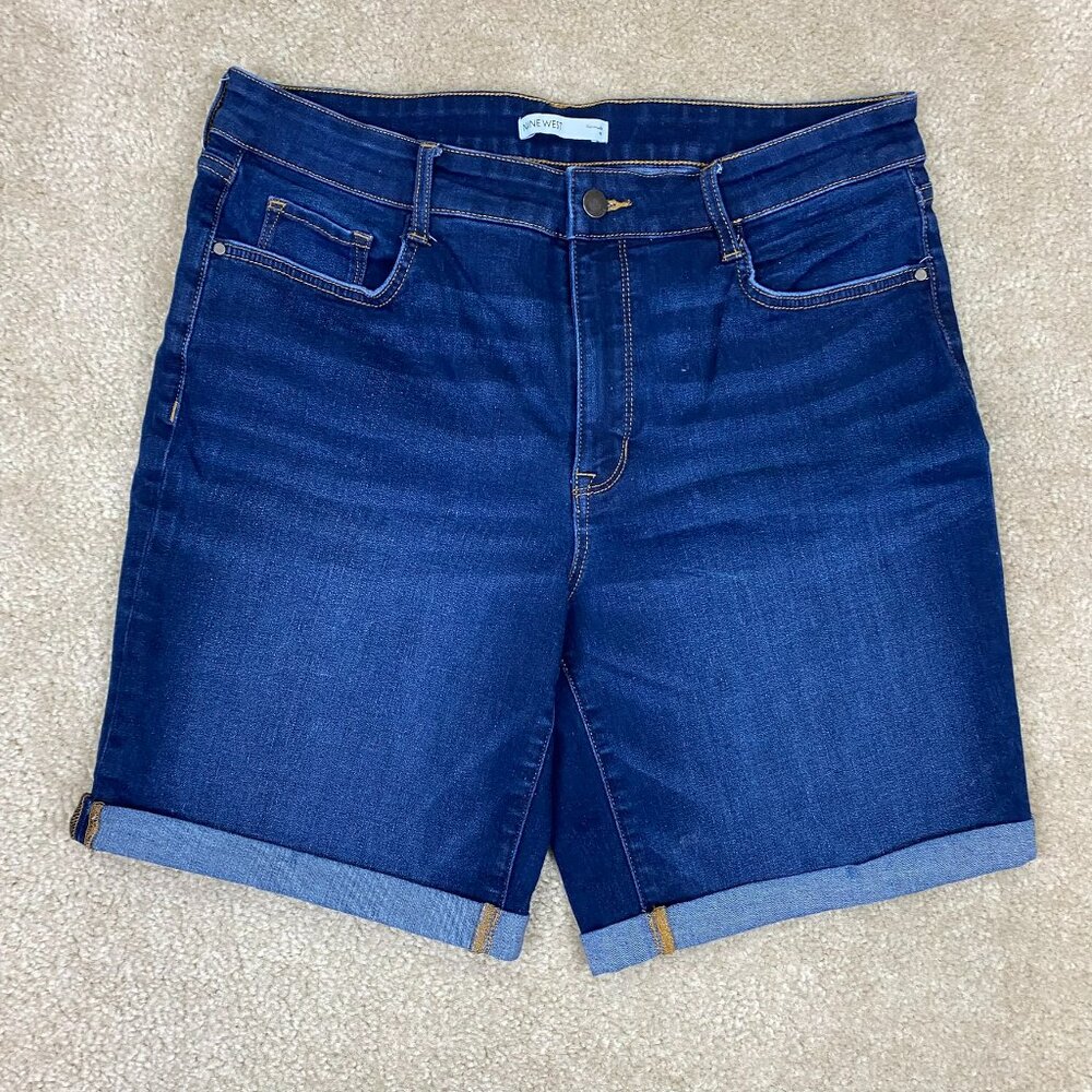Nine West Bermuda Jean Shorts - Size 14